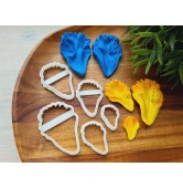 Silicone veiner, Parrot tulip petal texture, style 2, set or individually