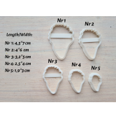 Silicone veiner, Parrot tulip petal texture, style 2, set or individually