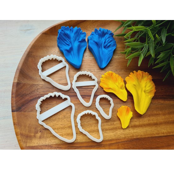 Silicone veiner, Parrot tulip petal texture, style 2, set or individually