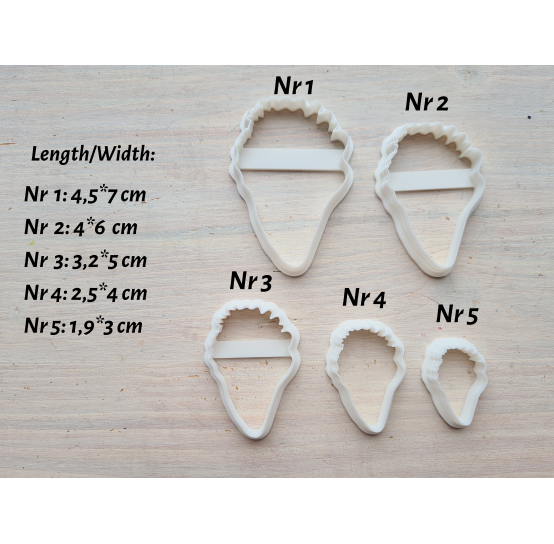 Silicone veiner, Parrot tulip petal texture, style 2, set or individually