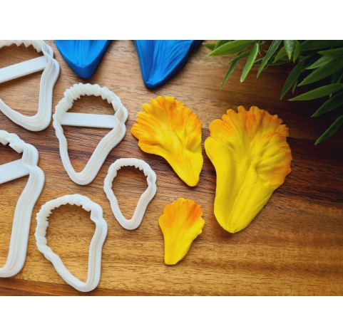 Silicone veiner, Parrot tulip petal texture, style 2, set or individually