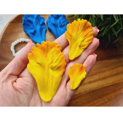 Silicone veiner, Parrot tulip petal texture, style 2, set or individually