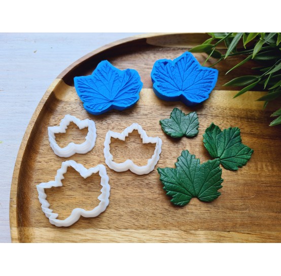 Silicone veiner, Currant leaf, set or individually