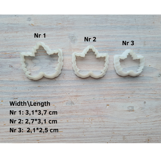 Silicone veiner, Currant leaf, set or individually