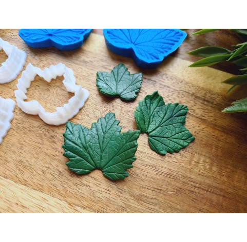 Silicone veiner, Currant leaf, set or individually