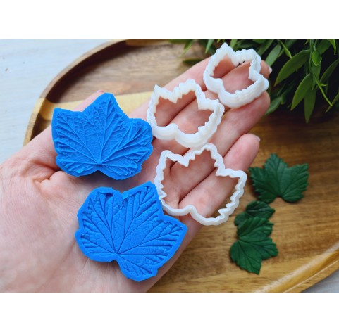 Silicone veiner, Currant leaf, set or individually