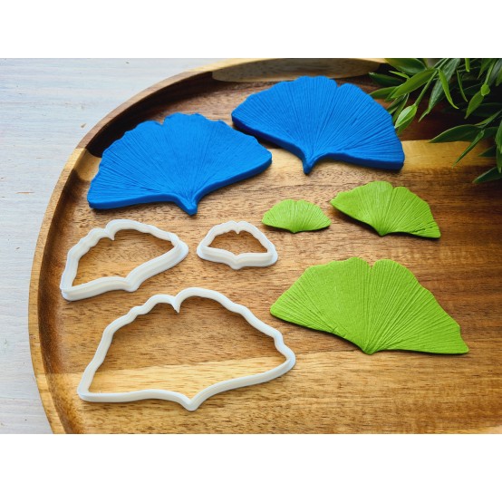 Silicone veiner, Ginkgo leaf, set B, set or individually