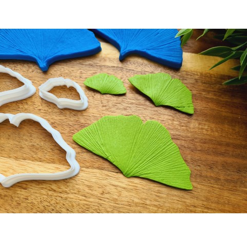 Silicone veiner, Ginkgo leaf, set B, set or individually