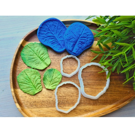 Silicone veiner, Lettuce leaf, set or individually