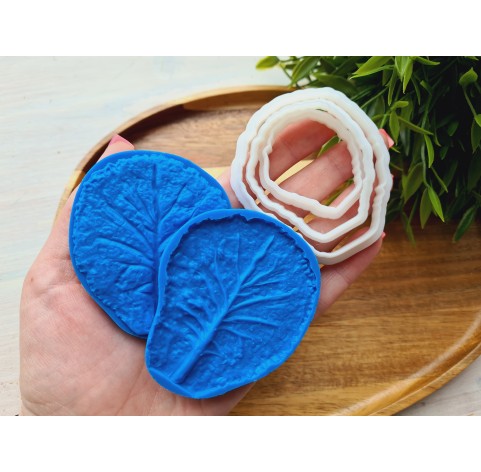 Silicone veiner, Lettuce leaf, set or individually
