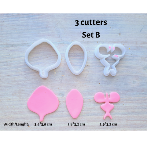 Silicone veiner, Orchid petal texture, style 2, Set A, Set B, Set C or Set D, set or individually