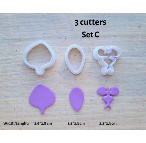 Silicone veiner, Orchid petal texture, style 2, Set A, Set B, Set C or Set D, set or individually