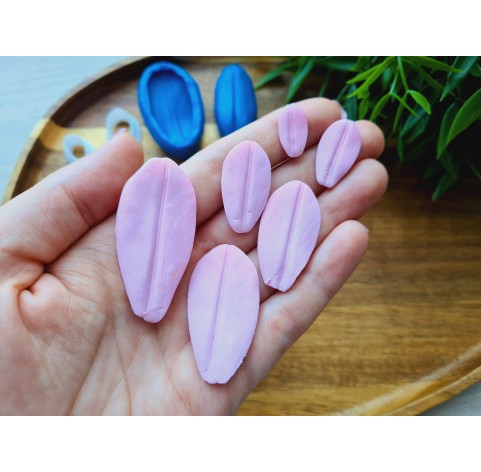 Silicone veiner, Tulip petal texture, style 2, Set B, set or individually