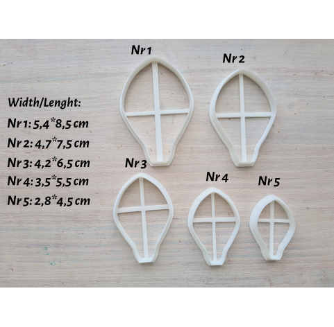 Silicone veiner, Lily petal texture, style 2, set or individually
