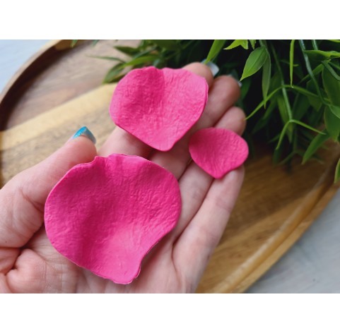 Silicone veiner, Rose petal texture, large, style 4, set or individually