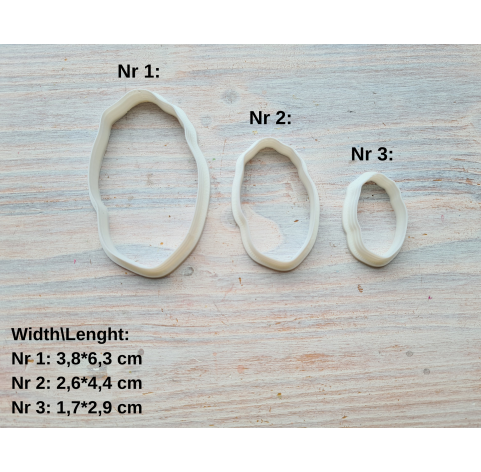 Silicone veiner, Tulip petal texture, style 3, set or individually