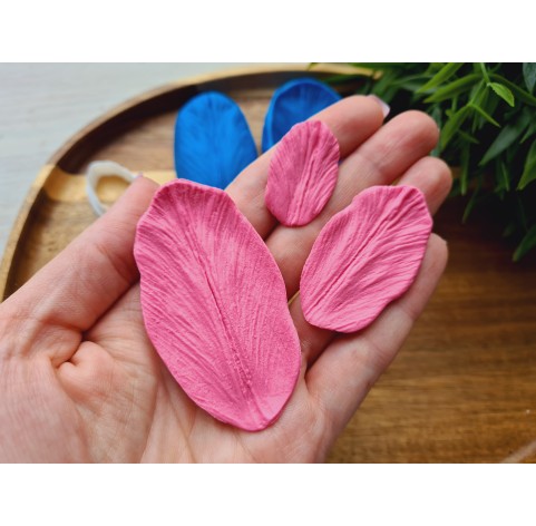 Silicone veiner, Tulip petal texture, style 3, set or individually