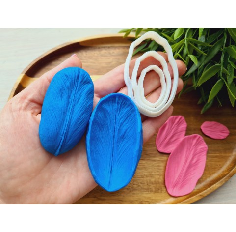 Silicone veiner, Tulip petal texture, style 3, set or individually