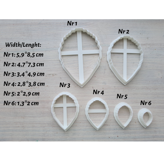 Silicone veiner, Petal texture, style 6, set or individually