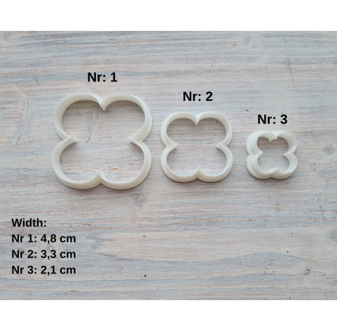 Silicone veiner, Flower texture, style 2, set or individually