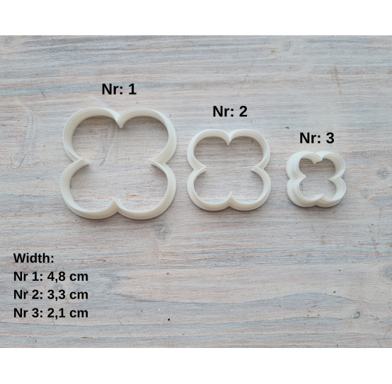 Silicone veiner, Flower texture, style 2, set or individually
