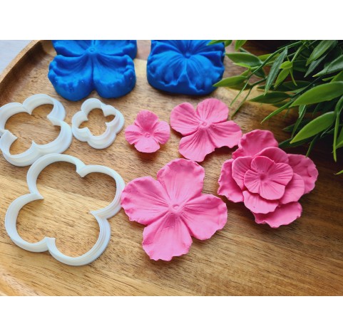 Silicone veiner, Flower texture, style 2, set or individually