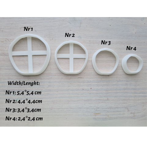 Silicone veiner, Petal texture, style 7, set or individually