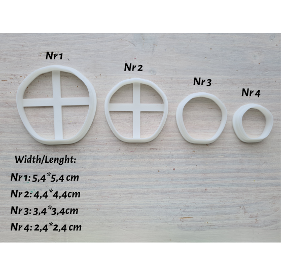 Silicone veiner, Petal texture, style 7, set or individually