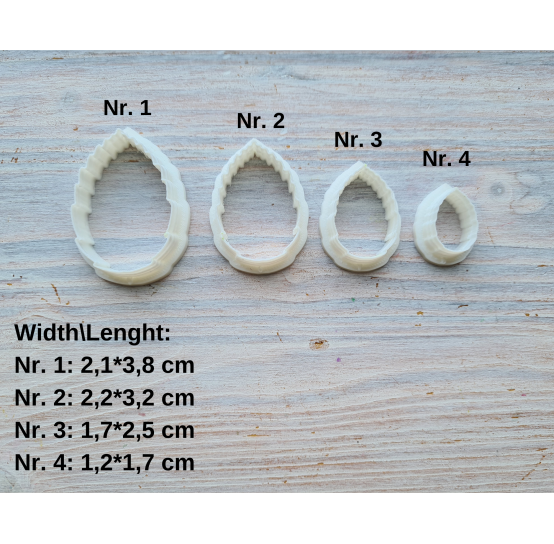 Silicone veiner, Rose leaf, style 3, set or individually