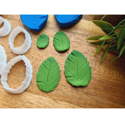 Silicone veiner, Rose leaf, style 3, set or individually