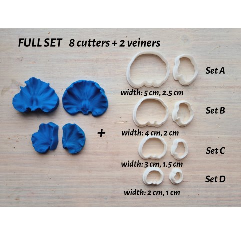 Silicone veiner, Colored peas, Set A, Set B, Set C or Set D, set or individually