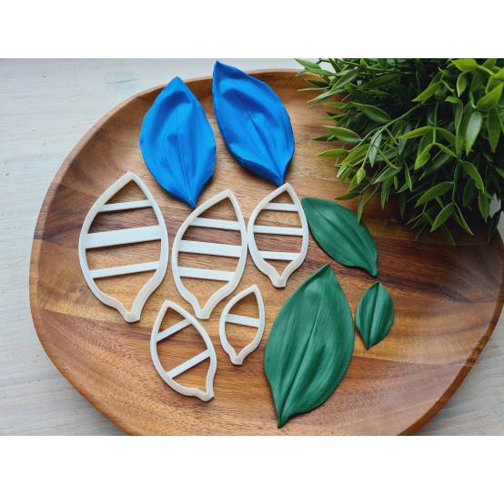 Silicone veiner, Lily of the valley leaf, set A, set or individually