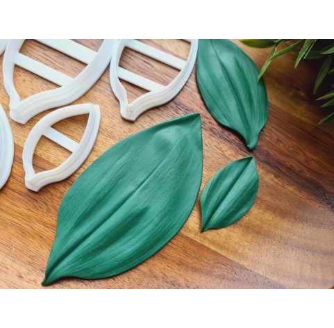 Silicone veiner, Lily of the valley leaf, set A, set or individually