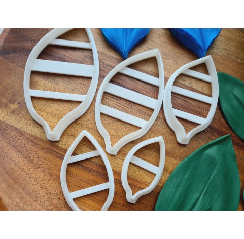Silicone veiner, Lily of the valley leaf, set A, set or individually
