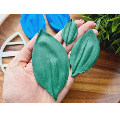 Silicone veiner, Lily of the valley leaf, set A, set or individually