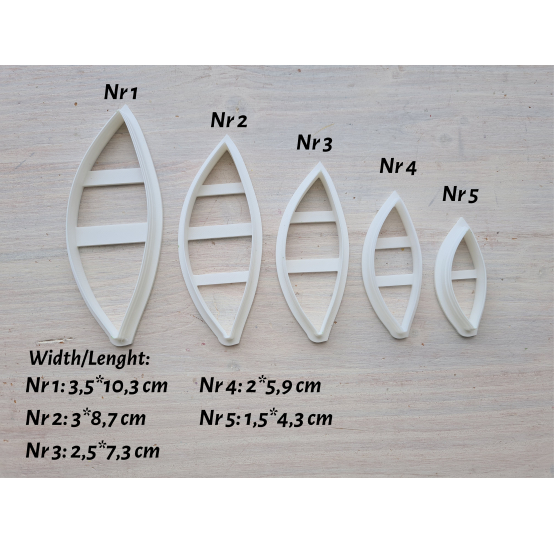 Silicone veiner, Lily of the valley leaf, set B, set or individually