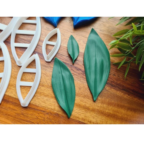 Silicone veiner, Lily of the valley leaf, set B, set or individually