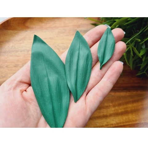 Silicone veiner, Lily of the valley leaf, set B, set or individually