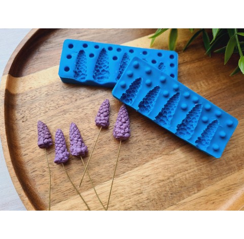 Silicone veiner, Muscari flower, 5 elements, ~ 2-2.6 cm, H:0.9-1.1 cm