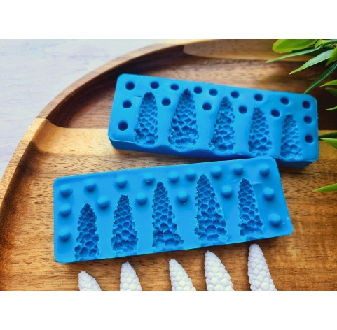 Silicone veiner, Muscari flower, 5 elements, ~ 2-2.6 cm, H:0.9-1.1 cm