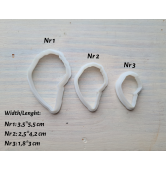 Silicone veiner, Hibiscus petal texture, style 2, set or individually