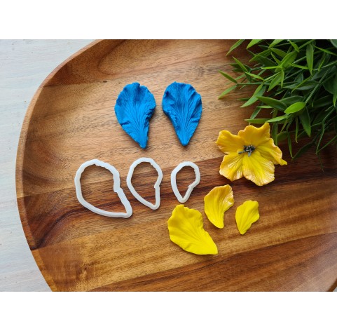 Silicone veiner, Hibiscus petal texture, style 2, set or individually