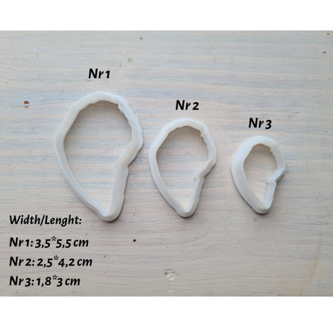 Silicone veiner, Hibiscus petal texture, style 2, set or individually