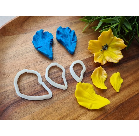 Silicone veiner, Hibiscus petal texture, style 2, set or individually