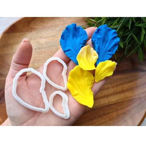 Silicone veiner, Hibiscus petal texture, style 2, set or individually