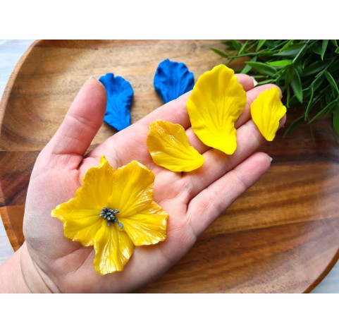 Silicone veiner, Hibiscus petal texture, style 2, set or individually