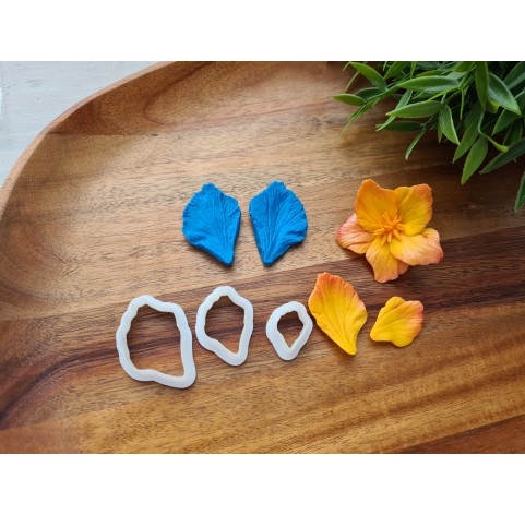 Silicone veiner, Hibiscus petal texture, style 3, set or individually