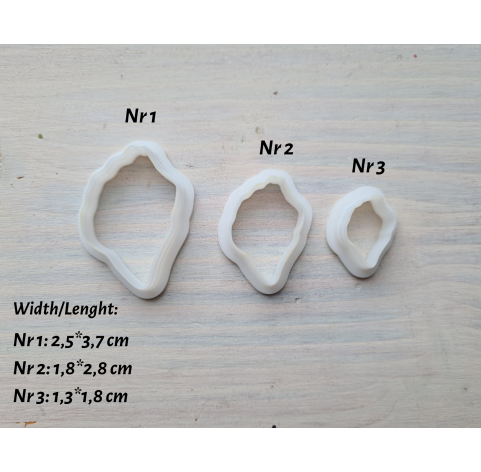 Silicone veiner, Hibiscus petal texture, style 3, set or individually