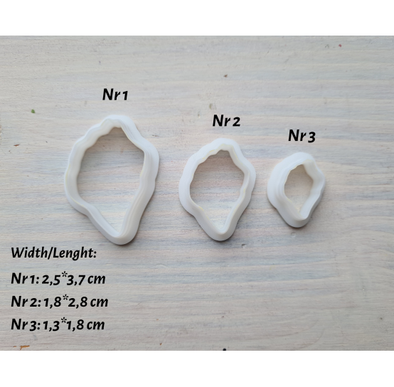 Silicone veiner, Hibiscus petal texture, style 3, set or individually