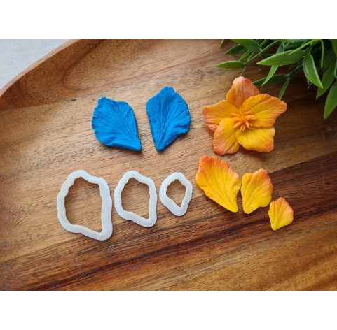 Silicone veiner, Hibiscus petal texture, style 3, set or individually